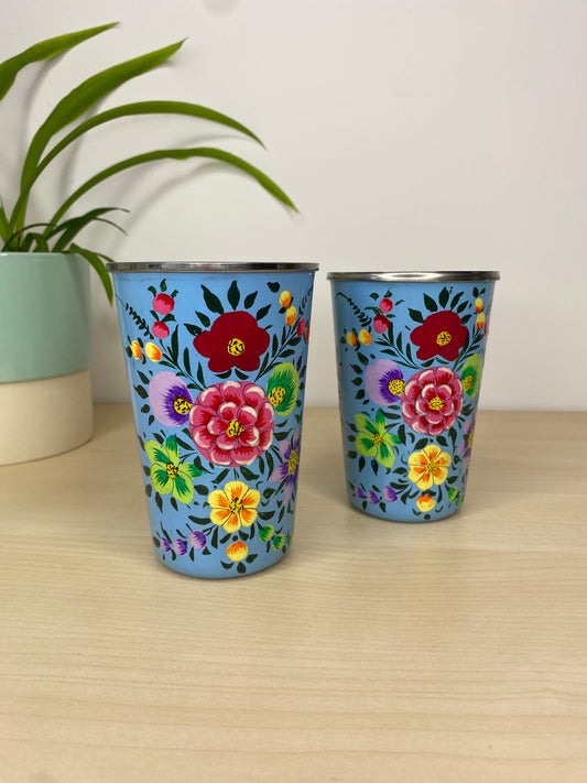 Sky Blue Tumbler Pair